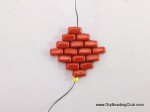 Herringbone Stitch with Brick Beads